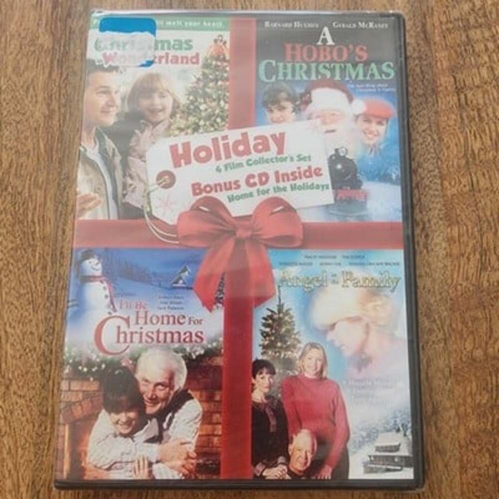 Holiday Four Pack DVD 6 Film Set Sealed Christmas Family Movies Bonus CD Inside